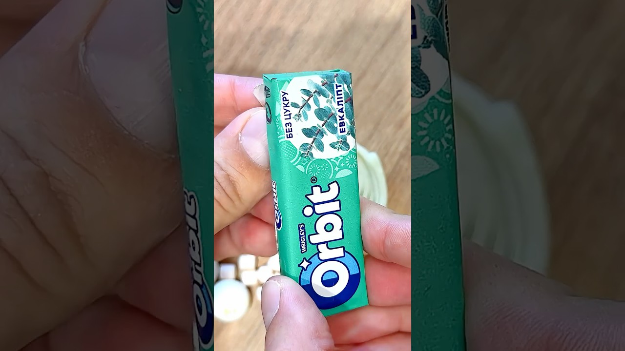 ASMR ORBIT Opening Eucalipto Gum Unpacking #orbit #satisfying #gum #bubblegum #candyopening #asmr