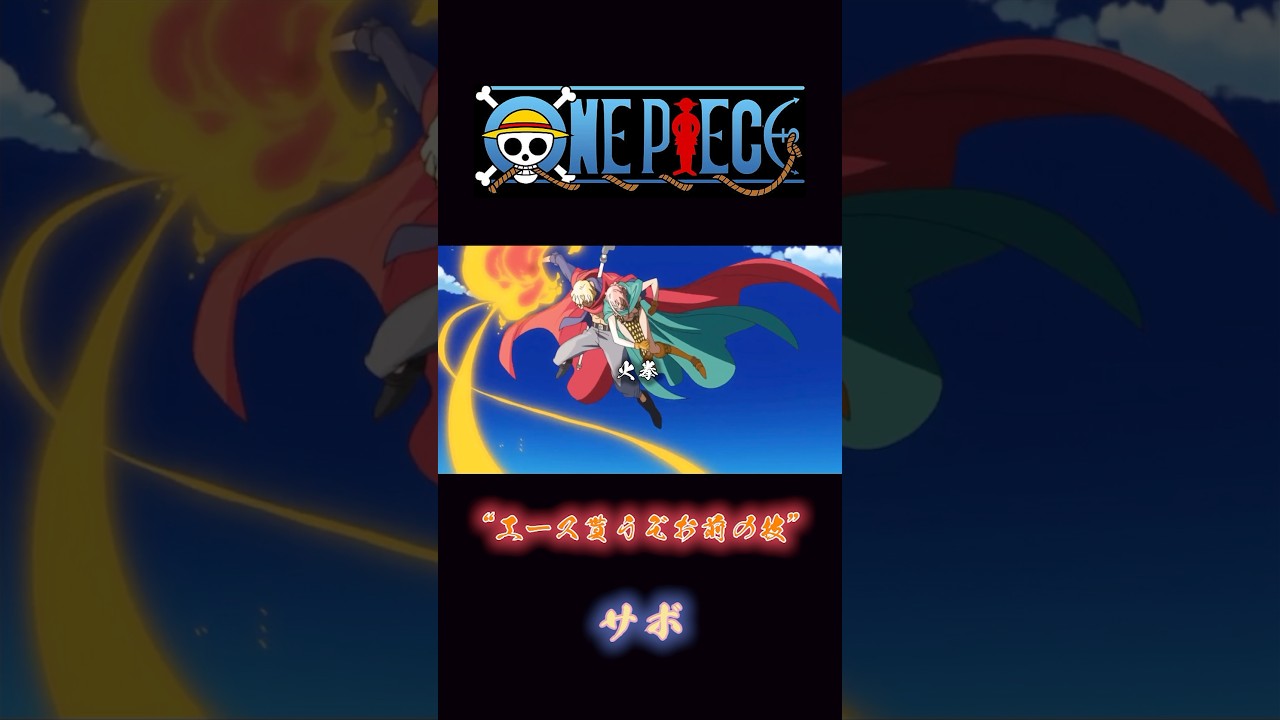 ONEPIECE &ldquo;エース貰うぞお前の技&rdquo; サボ #onepiece #サボ #エース