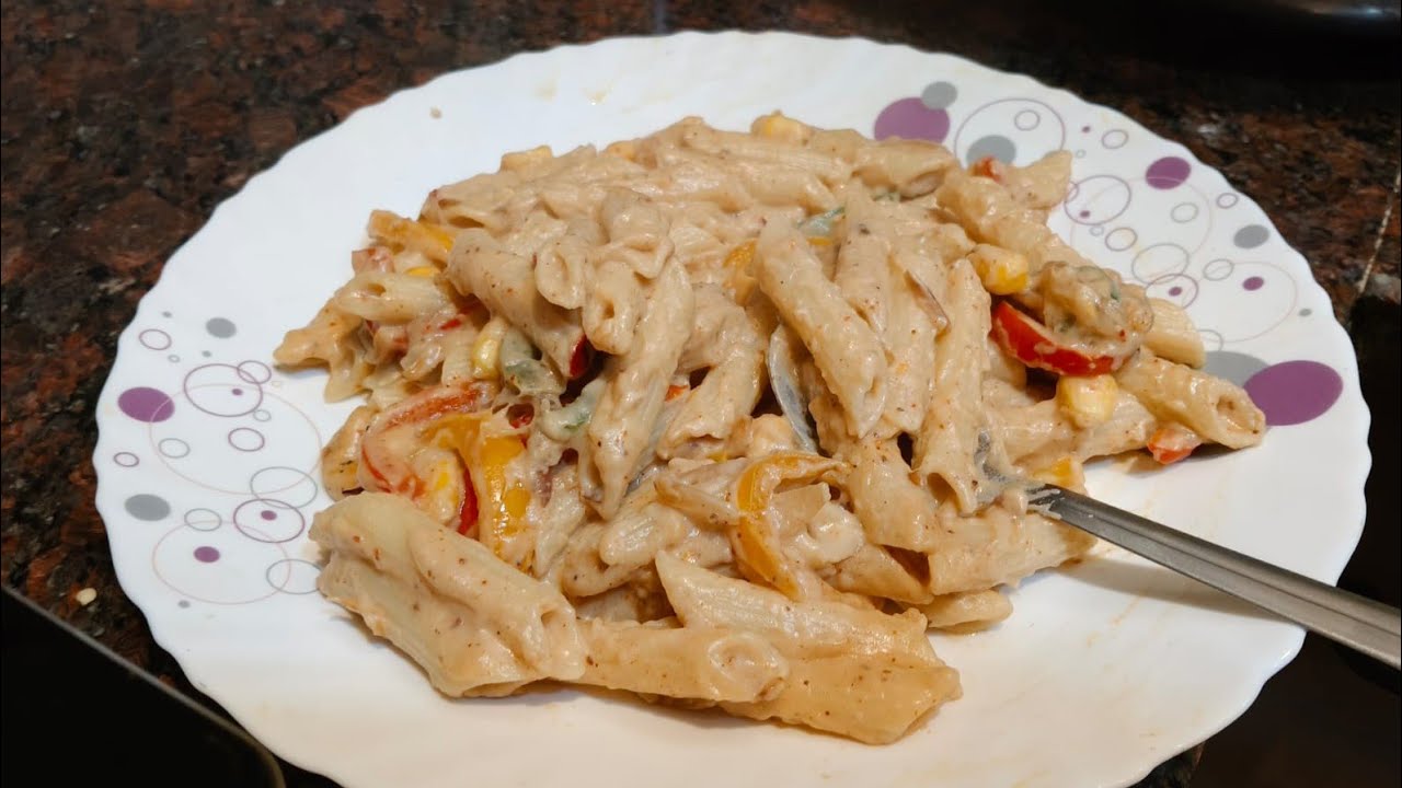 White Sauce Pasta - बच्चों की फरमाइश पूरी कर ही देती हूं। #healthyandtasty 