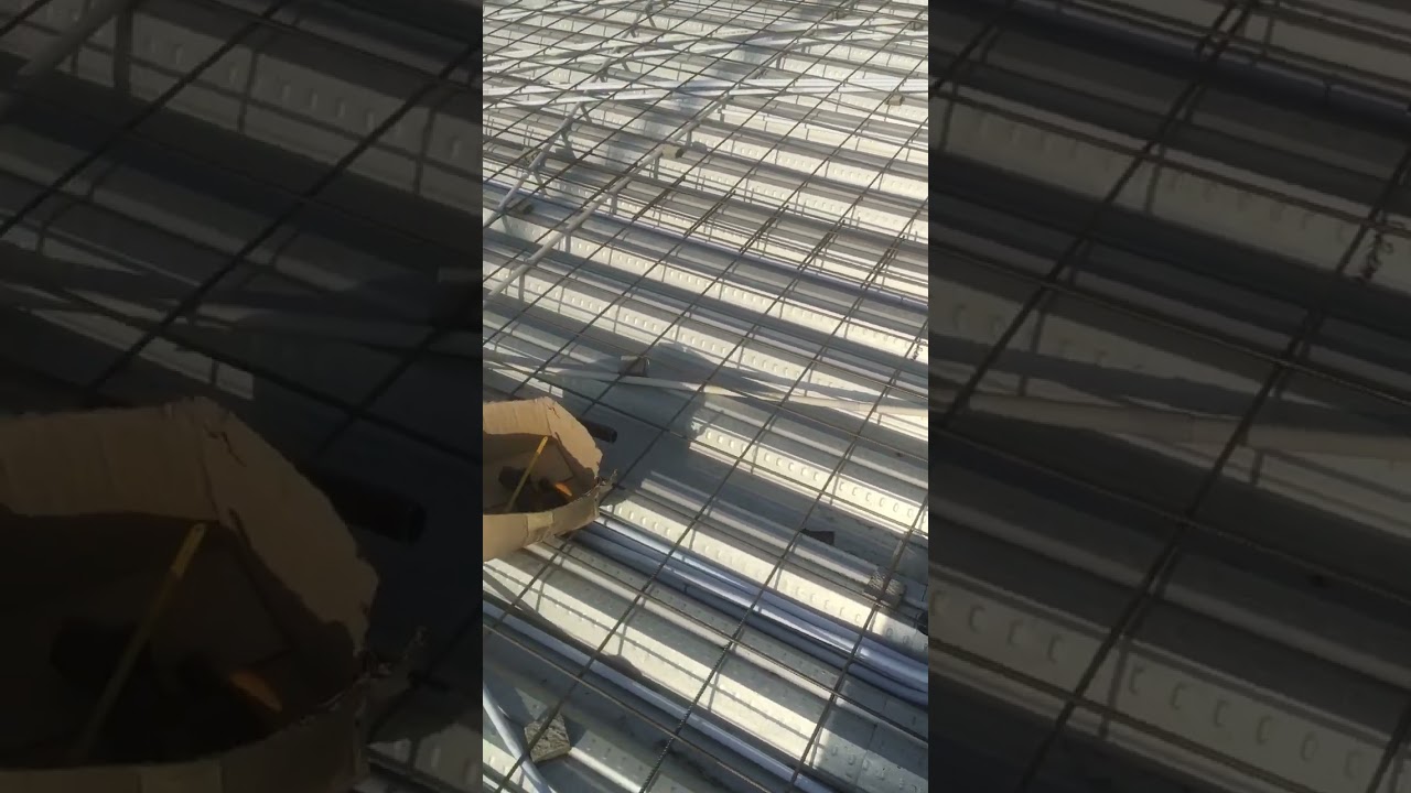 Electrical piping work| AC pipe| deck slab
