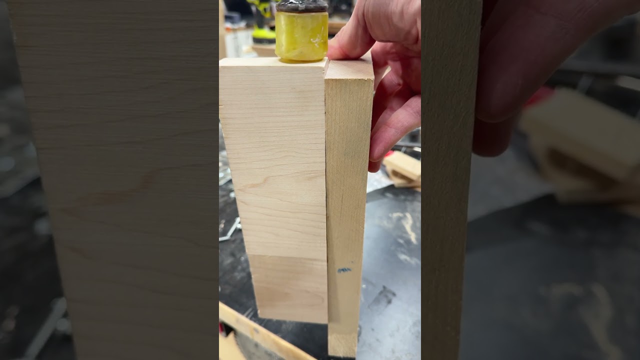 Using Knapp Connectors for the first time. #woodwork #woodshop #woodworking
