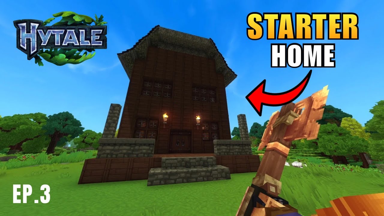 I Built My First Starter Home in Hytale! - Hytale Early Access | EP. 3