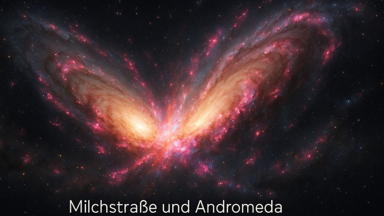 Kosmische Kollision: Milchstra&szlig;e trifft Andromeda