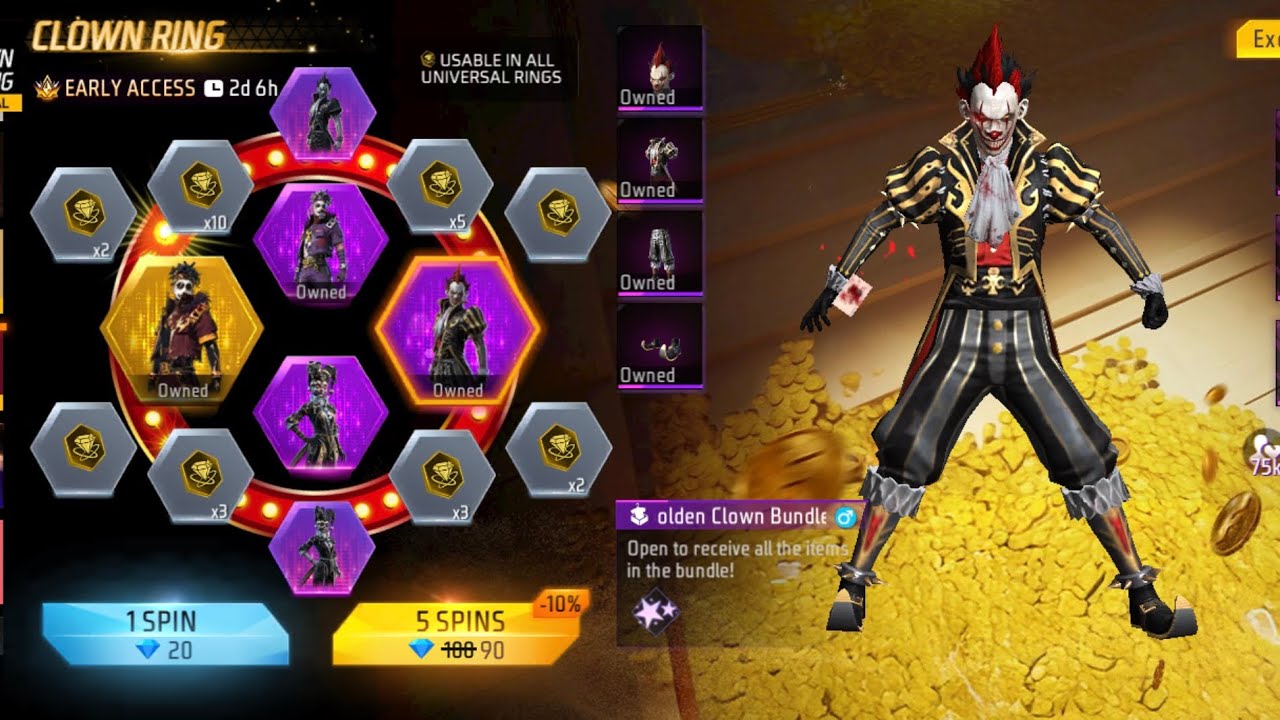 Joker bundle Spin | Jockers return | How many diamonds #freefire 