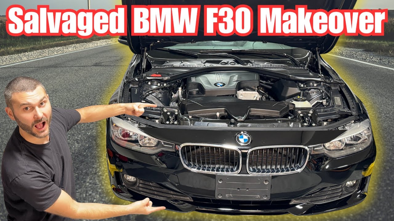 Реставрация спасенного BMW F30: восстановление фар, коррекция покраски и многое другое!