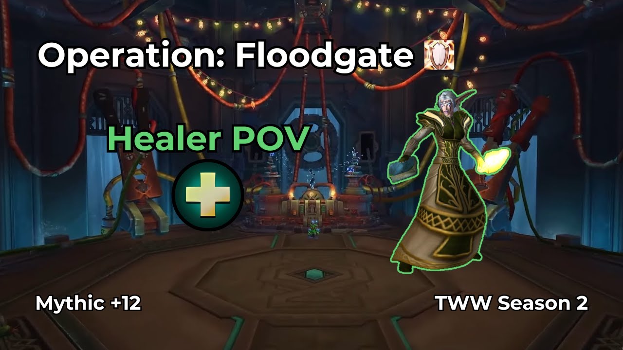 Operation: Floodgate +12 | Discipline Priest Healer POV | WoW M+