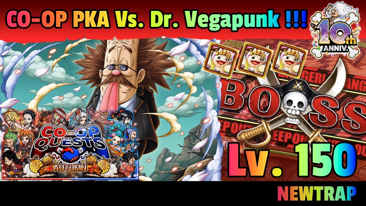 【OPTC】CO-OP Vs Dr. Vegapunk Lv 150 | OPTC Indonesia【トレクル】