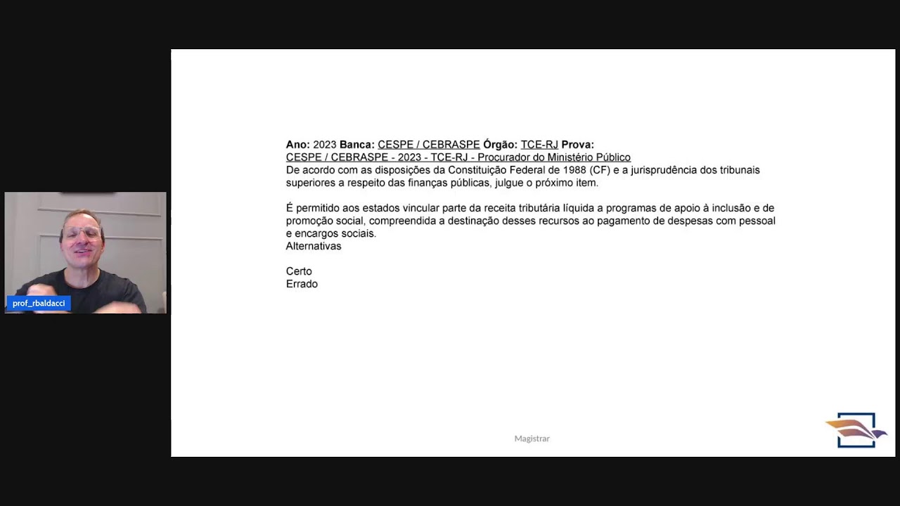 [Desafio 1.000 Questões - Procuradorias]  Direito Financeiro - Com Roberto Baldacci