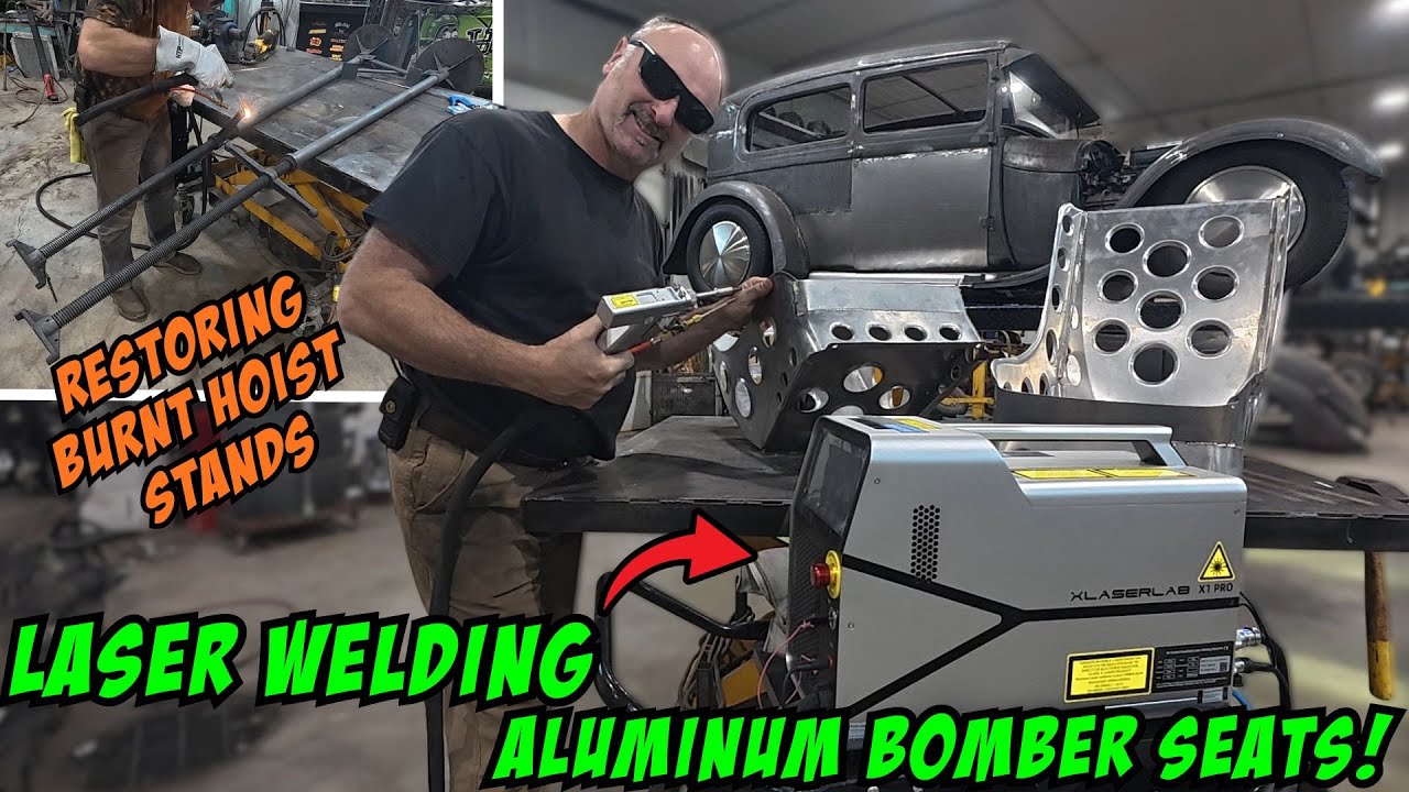 Welding up bomber seats with our Xlaserlabs X1 Pro for the Model A sedan!