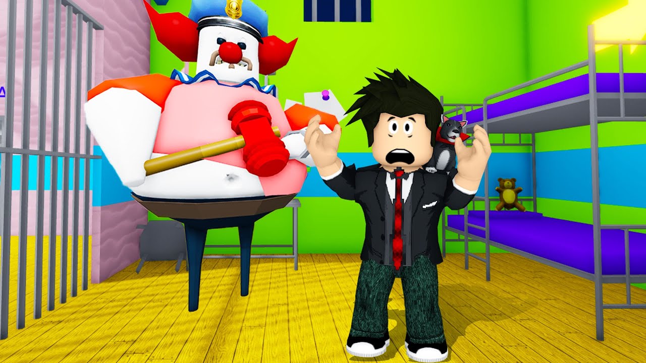 ESCAPE DO PALHAÇO POLICIAL | Roblox - Clown Barry's Prison