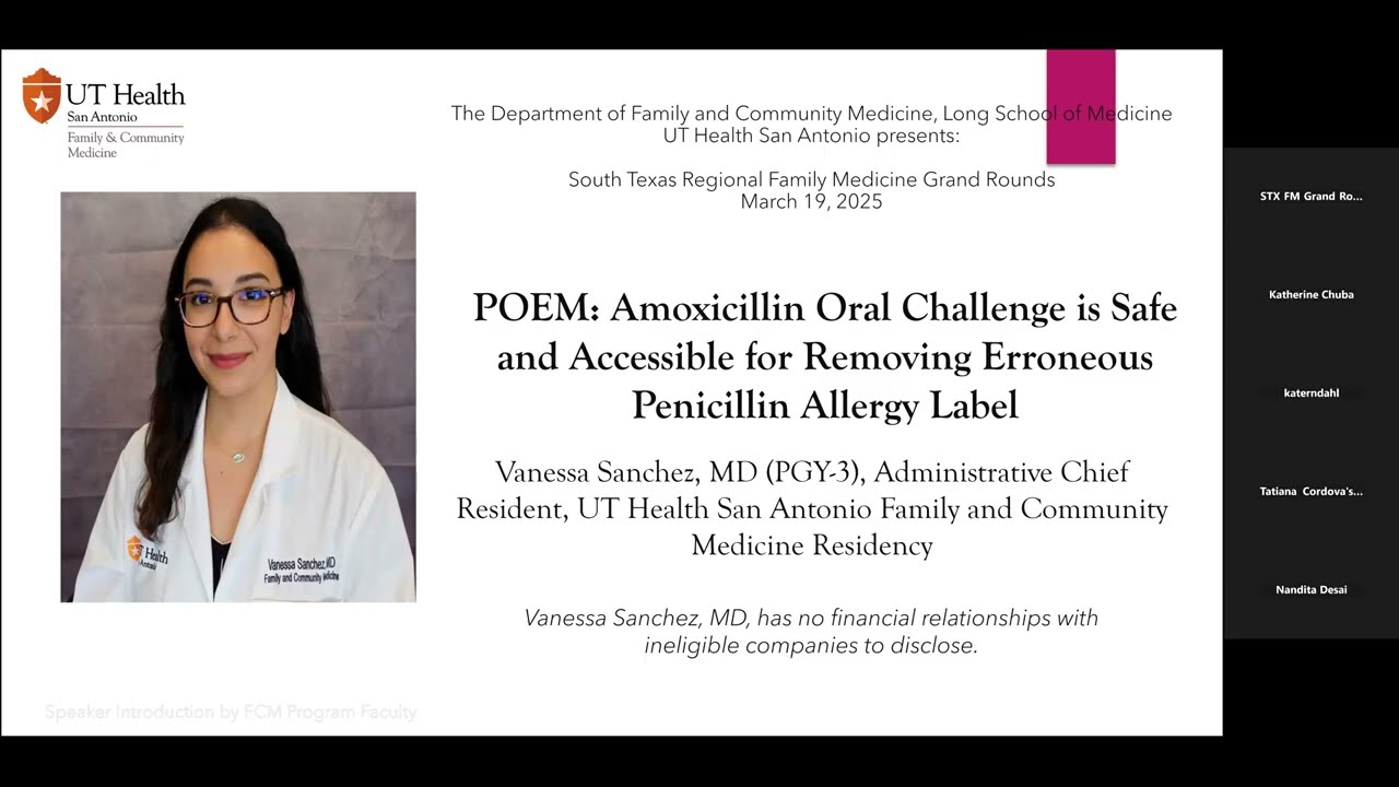 Grand Rounds: FM Resident POEMs Presentations