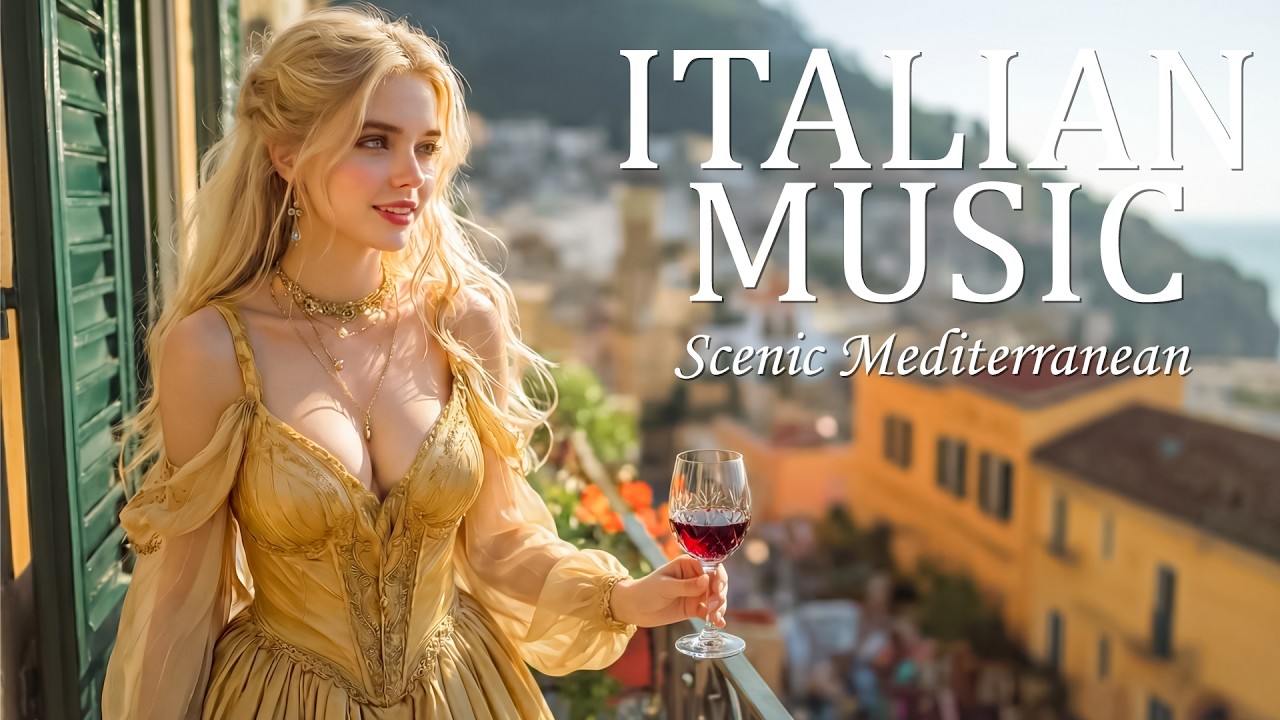 Italian Girl in a Mediterranean Daydream | 2+ Hours Calm Italian Music | Spazio Sonoro Italiano