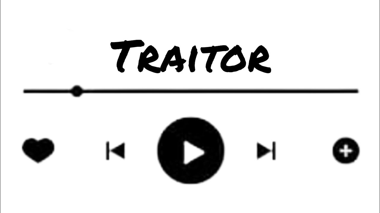 Olivia Rodrigo | traitor | white screen music