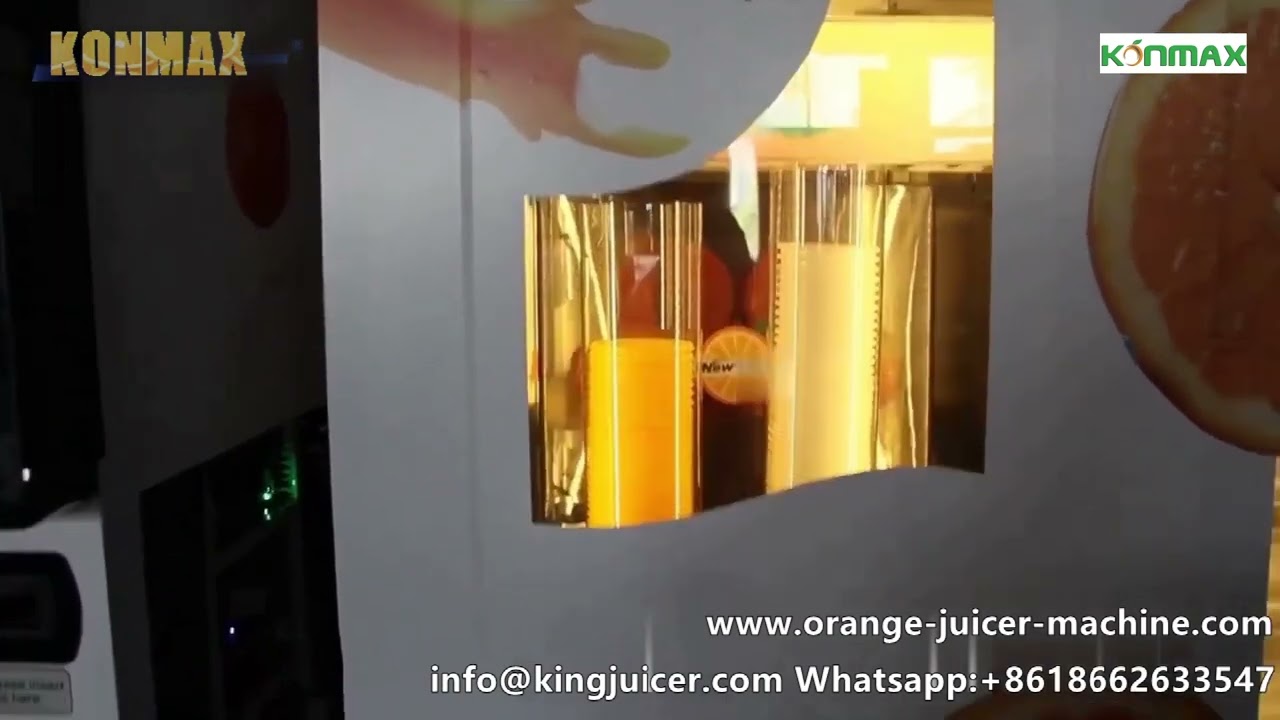 coin operated freshly squeezed orange juice vending machine 1 year warranty