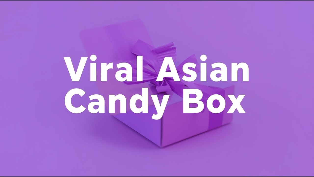 ✨ Viral Asian DIY Candy Box Unboxing ✨