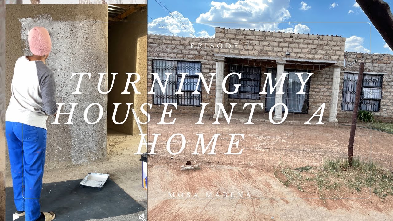 Turning my house into a home eps1 | Painting🎨 | Tv installation | Blinds installation 