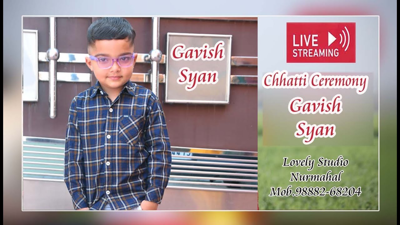 Live : Chhatti Ceremony  Of Gavish Syan Vill Rajowal