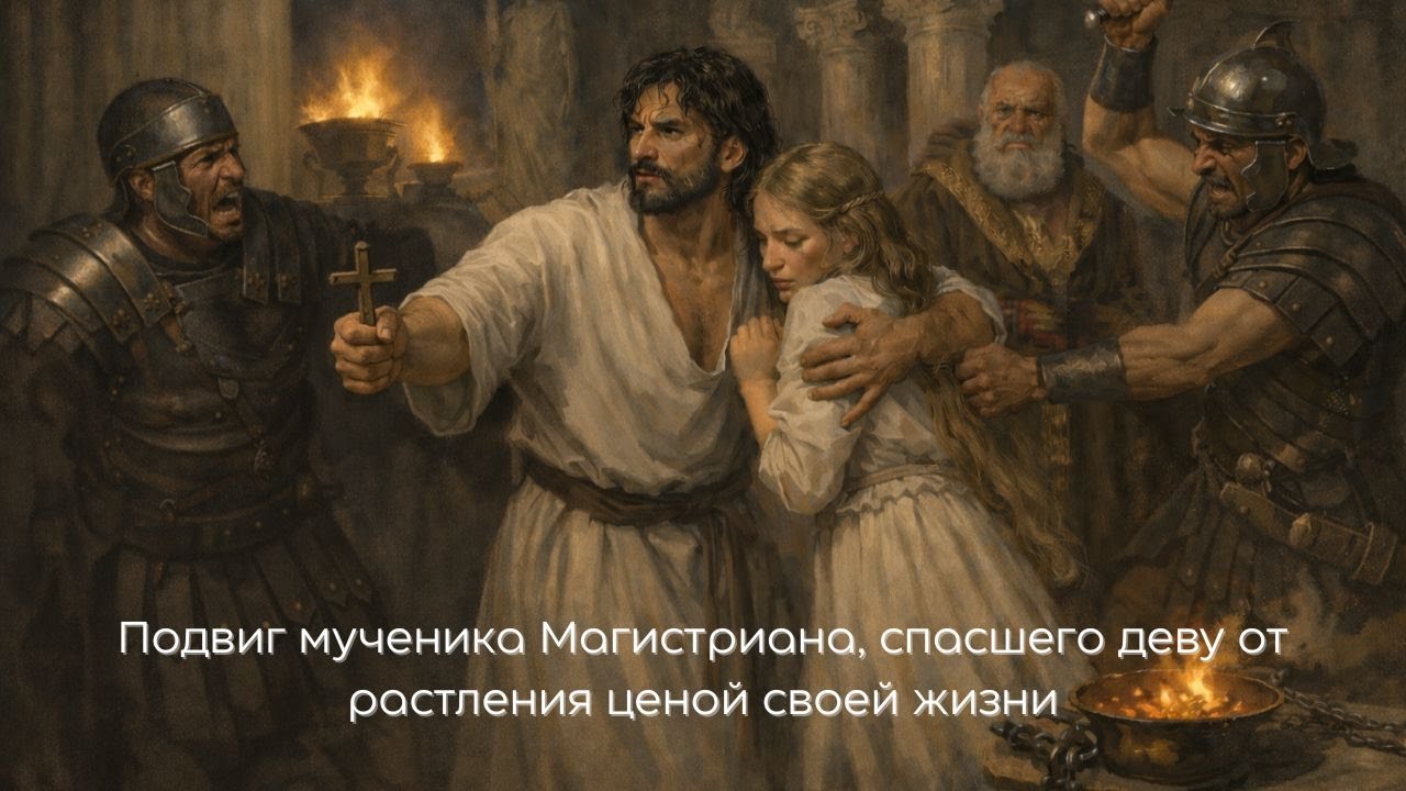 Подвиг мученика Магистриана, спасшего деву от растления ценой своей жизни