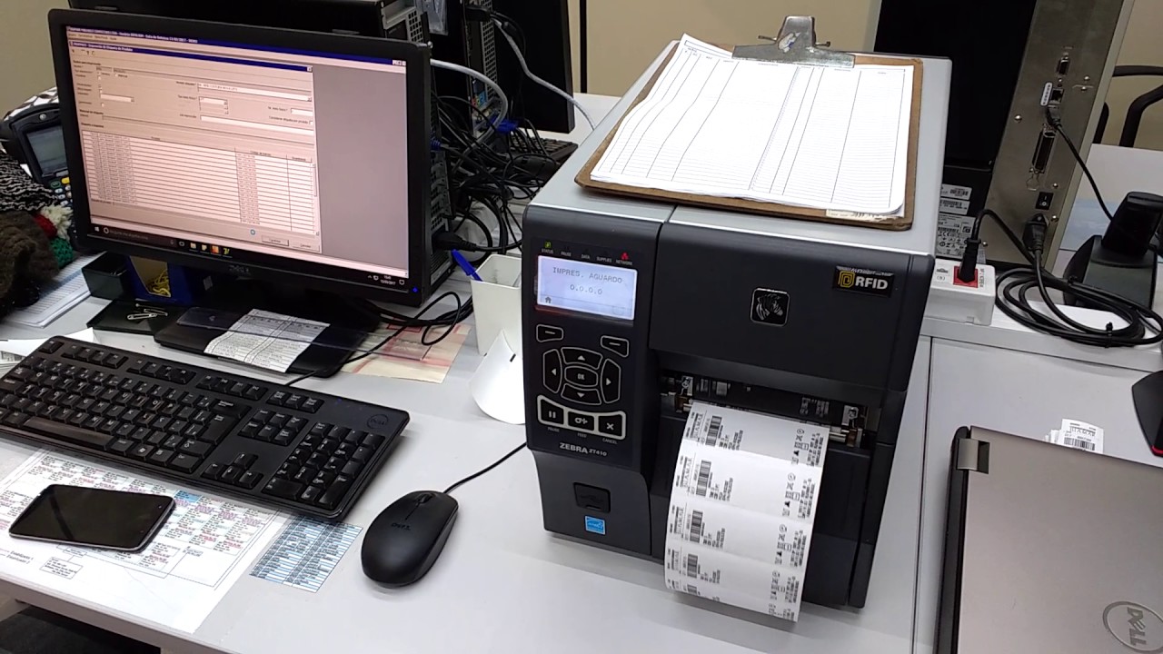Impressão de Etiquetas RFID Zebra RZ410