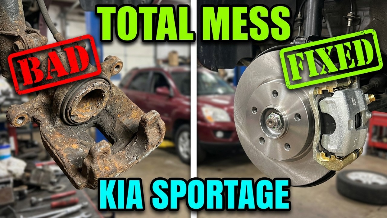 2008 Kia Sportage Brake Change. *BONUS* Caliper Repair!!! What Could Go Wrong This Time?