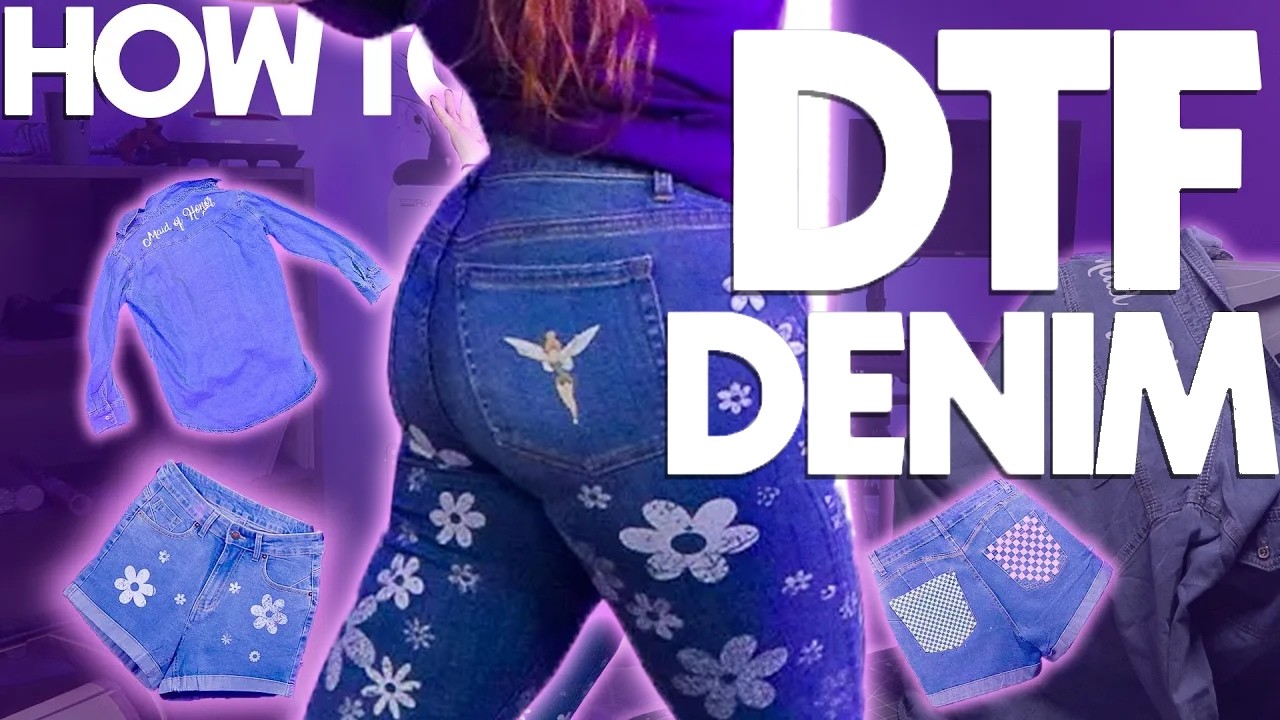 КАК ИЗГОТОВИТЬ ДЖИНСОВУЮ ПЛЁНКУ DTF | Учебное пособие DTF Superstore