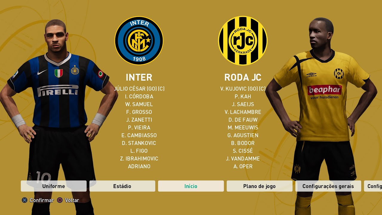 Pro Evolution Soccer 6 Remake Season 2006-2007: INTER x RODA JC #playstation5 #gameplay #pes6