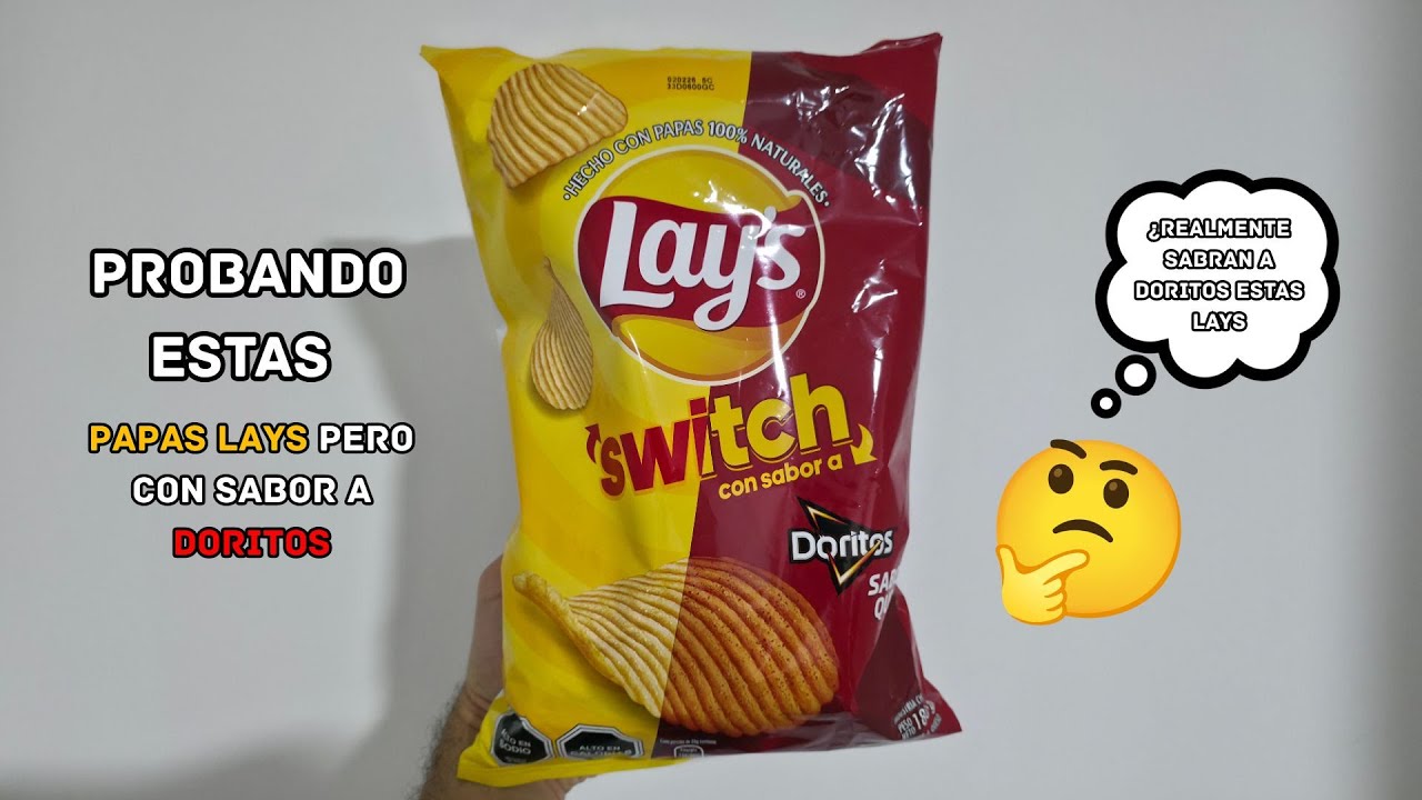 PROBANDO ESTAS PAPAS LAYS PERO CON SABOR A DORITOS ¿Realmente sabrán a DORITOS estas LAYS?