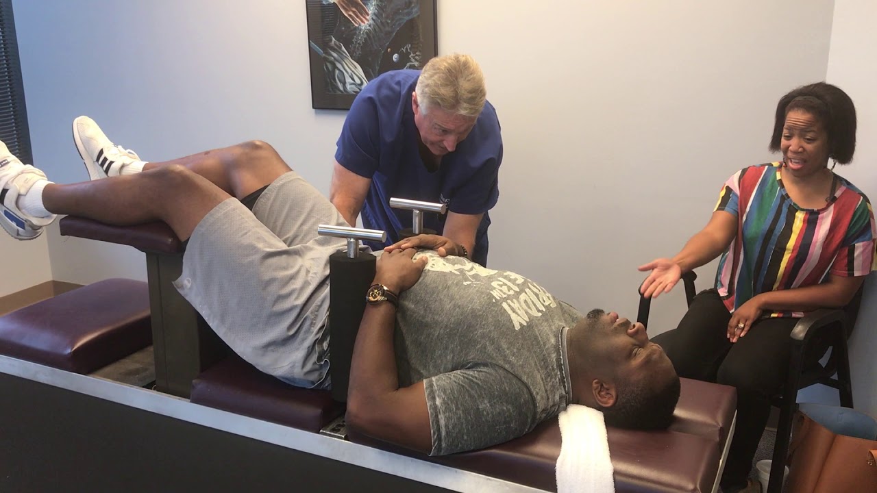 DeShaun's Acute Lower Back Pain & Sciatica First Chiropractic Adjustment