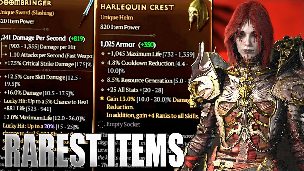 The 6 RAREST Items in Diablo 4