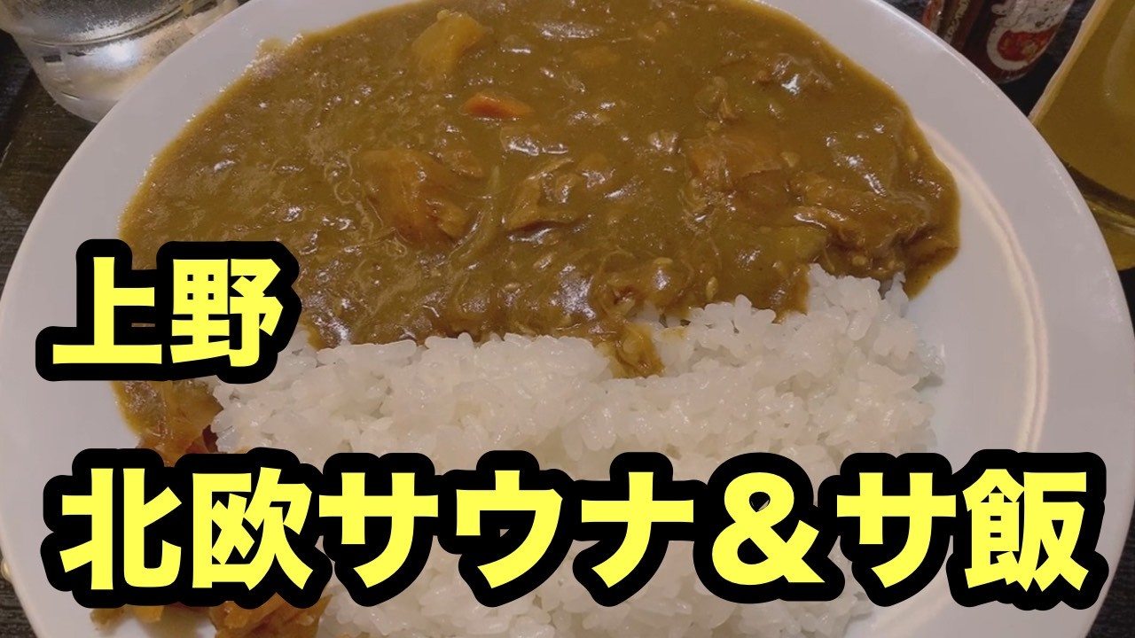 #上野駅#サウナ#カプセルホテル#北欧#サ飯 #カレー