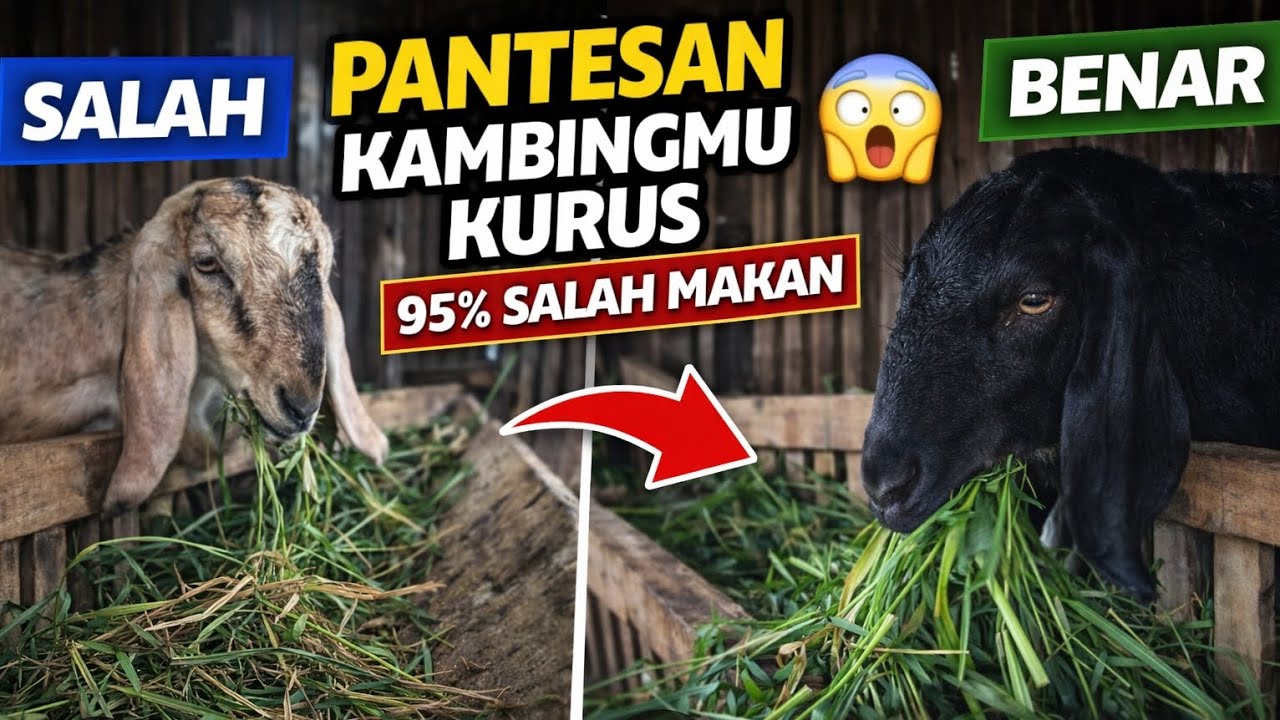 “Cara Memberi Pakan Kambing yang Benar Agar Cepat Gemuk”#pakanterbaik#pakankambing #peternakkambing 