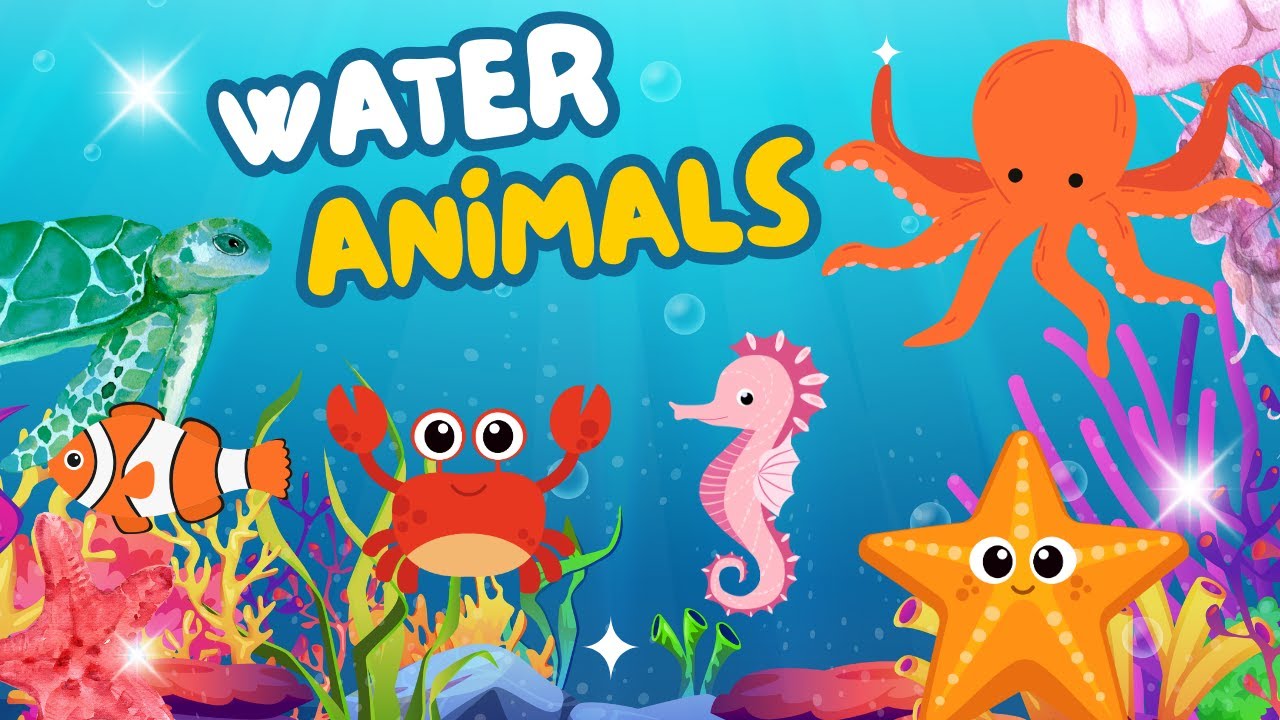 Animals for Kids in English & Hindi | Water, Farm & Wild Animals Names | Educational Kids Video