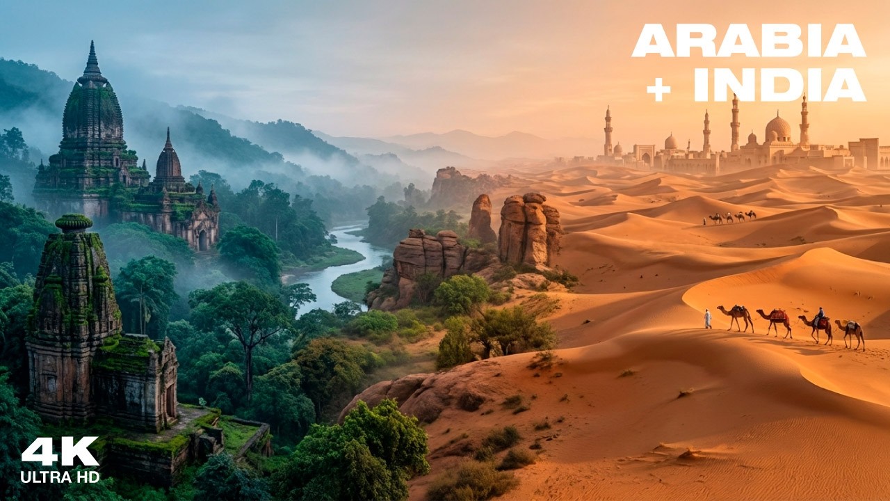 India + Arabia | Sitar & Darbuka for Calm & Focus | Chill 4K