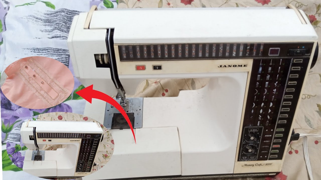 Janomi Memory Craft 6000 model embroidery machine