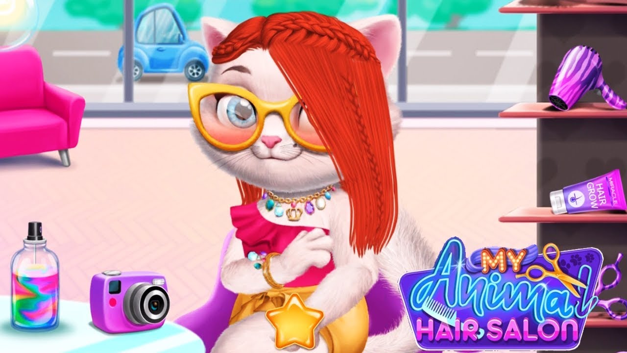 My Animal Hair Salon - Awsome Baby Panda Girl Cat Hair Styles