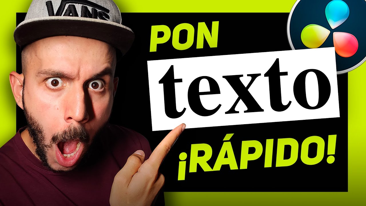 Cómo PONER TEXTO o TÍTULOS ANIMADOS 🆎🔥 en Davinci Resolve 18