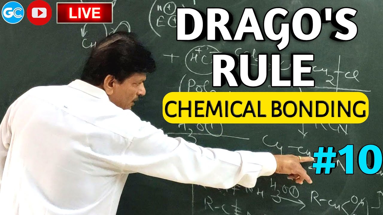 DRAGO RULE || Chemical Bonding || IIT-JEE/NEET Inorganic Chemistry || crash course || Sunil Gaur Sir
