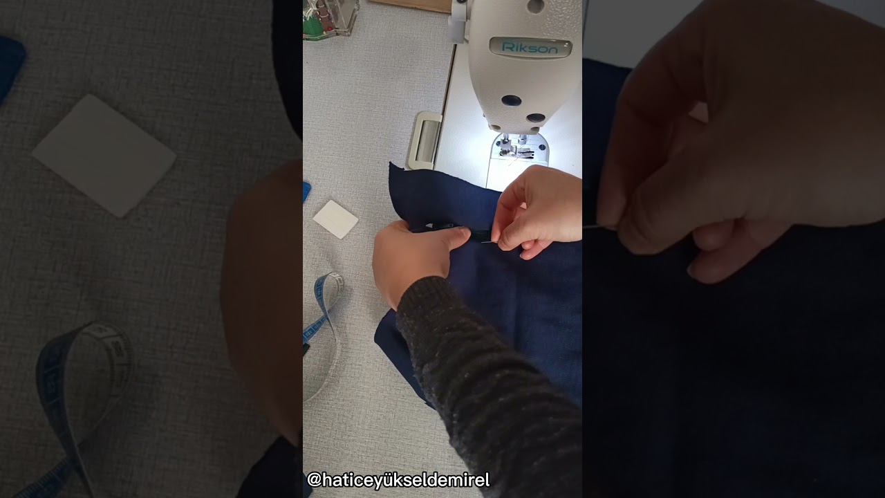 Fermuarlı eşofman cep dikimi
