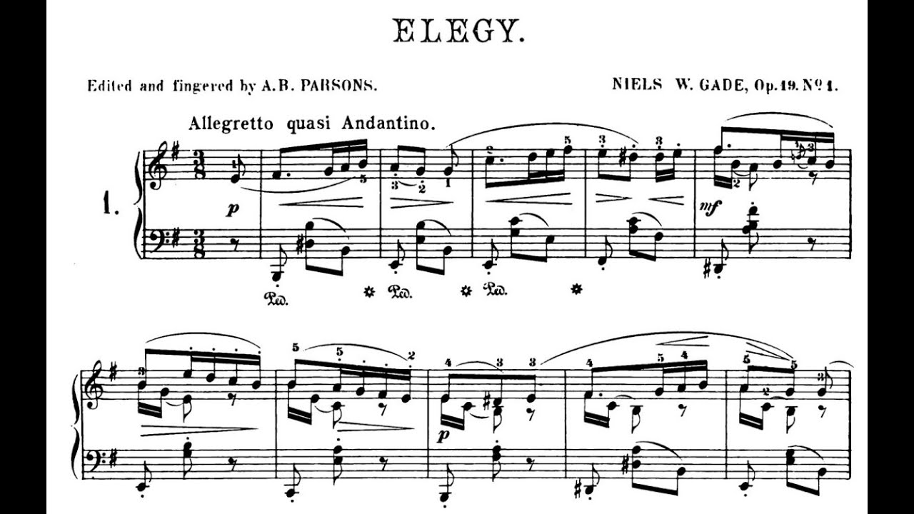 Niels Gade - Akvareller, Op.19
