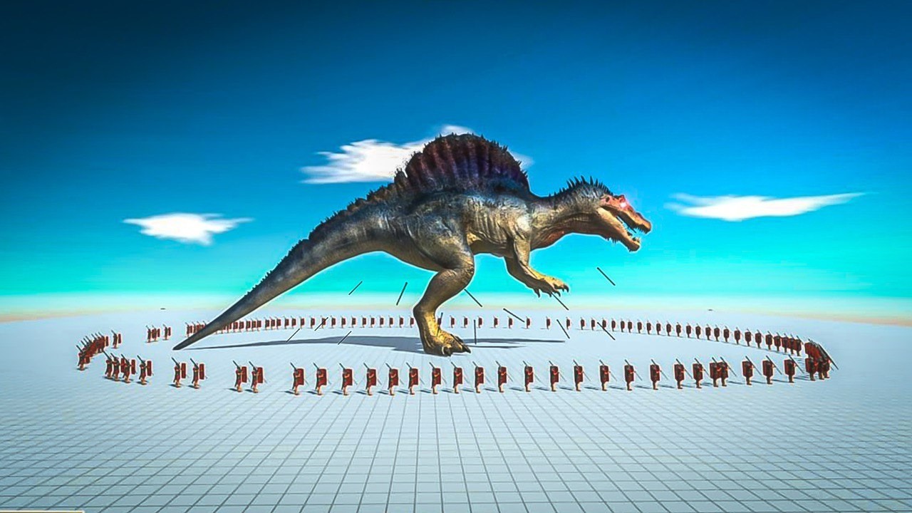 100 Knights vs Spinosaurus