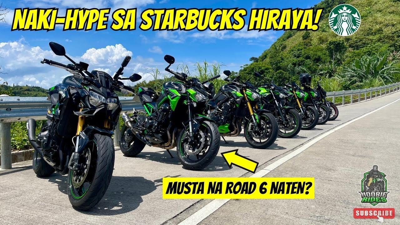 Makapasok kaya kami sa Starbucks Hiraya? | Breakfast Ride | 2022 Kawasaki Z900