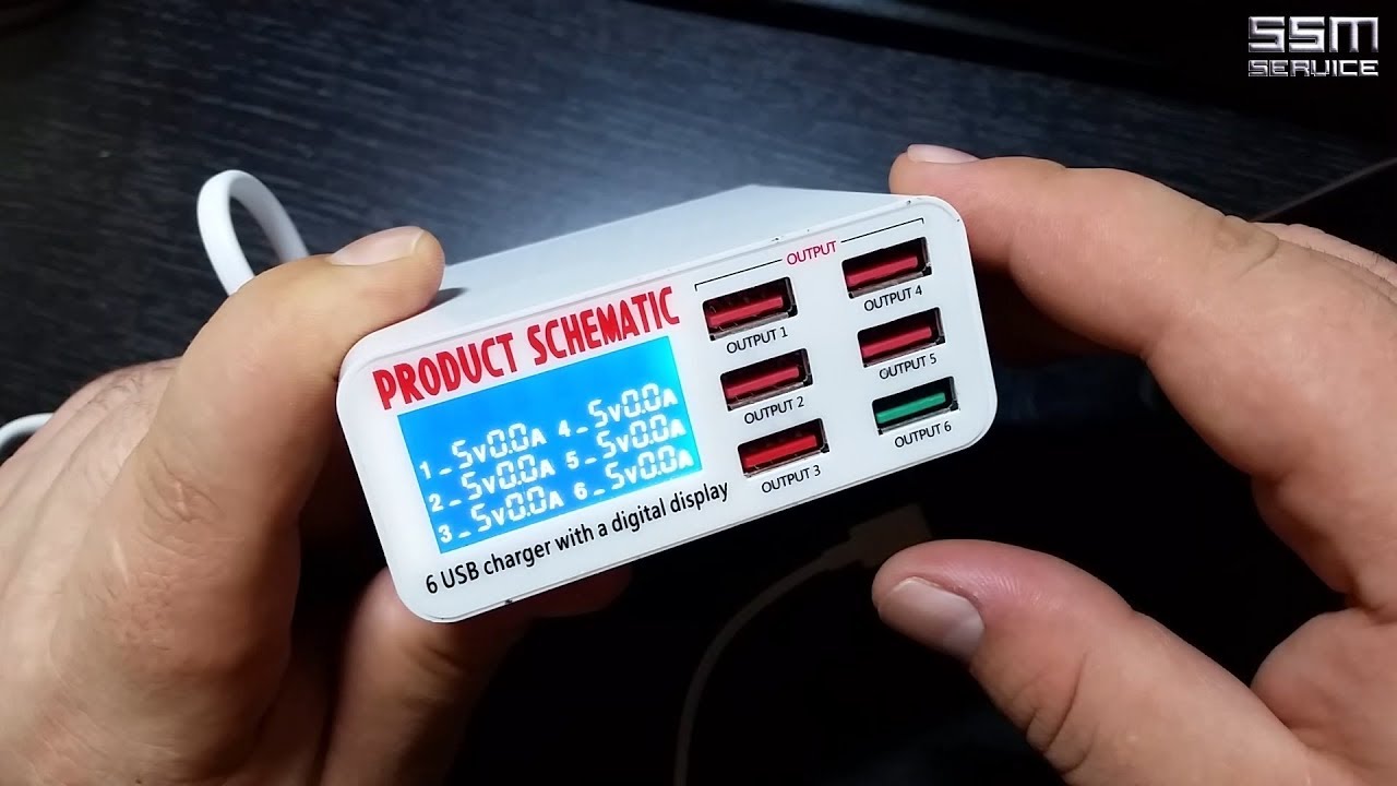 Универсальное Qualcomm Quick Charge 3.0 зарядное устройство на 6 портов с Aliexpress