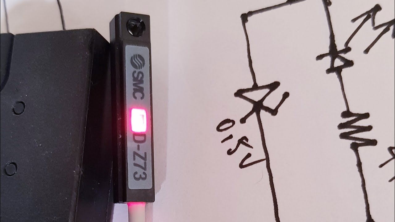 Ligando o Sensor Magn&eacute;tico 2 fios D-Z73 SMC