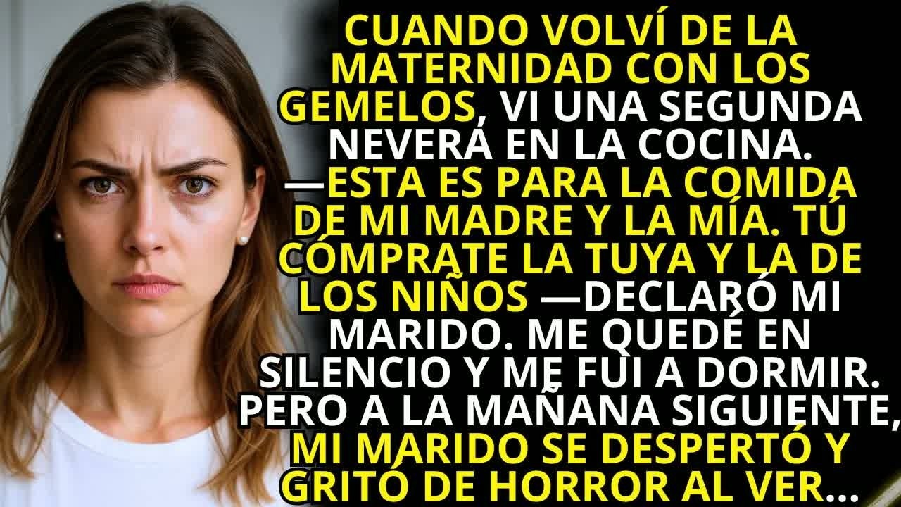 «Es para la comida de mi madre y la mía, ¡tú apáñate con los niños!», dijo mi marido  Entonces y