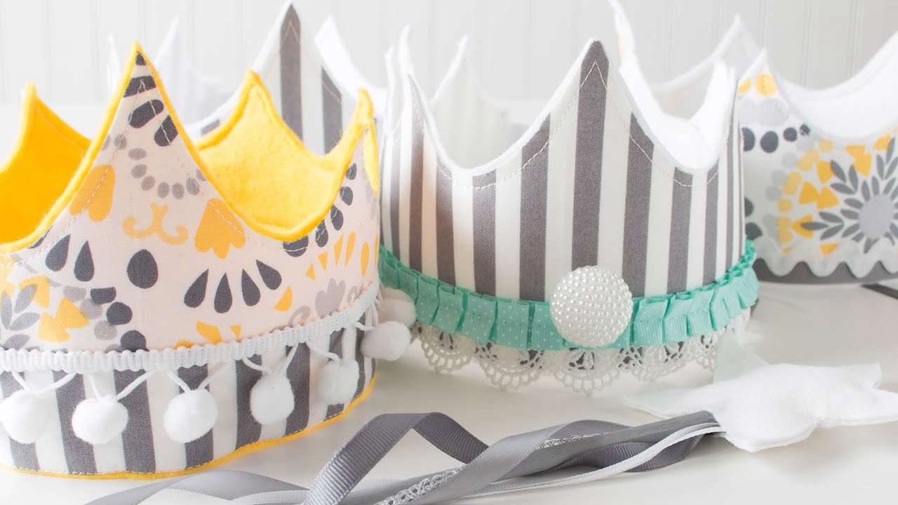 DIY Party and Play Crowns with Cloth and Felt