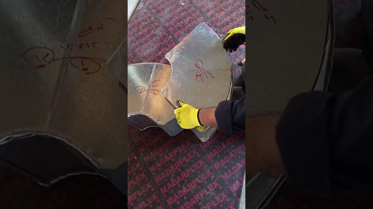 تجميع كوع صاج فى الموقع - Duct Elbow Assembly