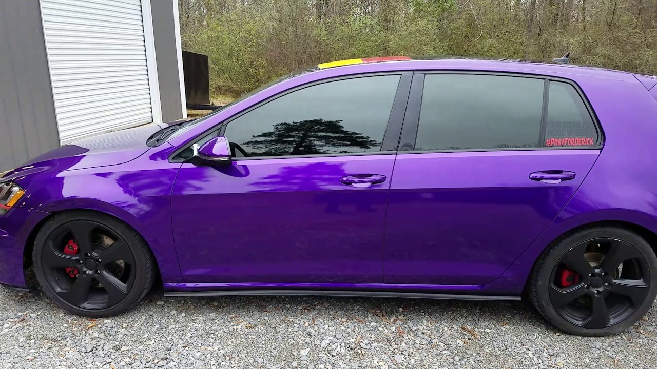 VW GTI in Haloefx True Gloss using grape soda pearl.