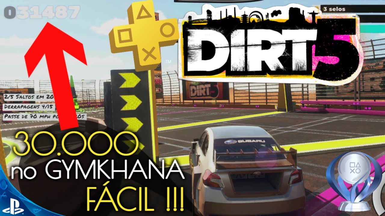 DIRT 5 - TROFÉU Mestre das manobras | 30.000 pontos no Gymkhana como fazer fácil? Platina PS4 / PS5