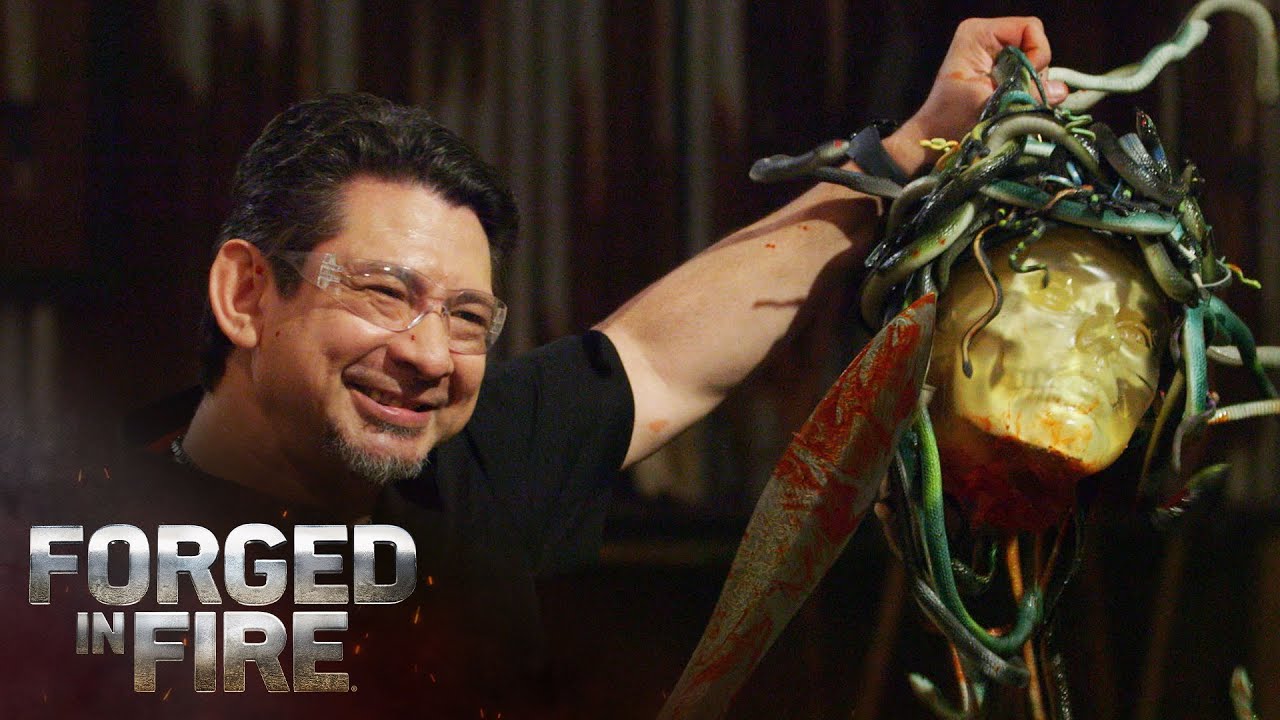 Sword of Perseus BEHEADS Medusa *INSANE BLOOD* (Season 7) | Forged in Fire