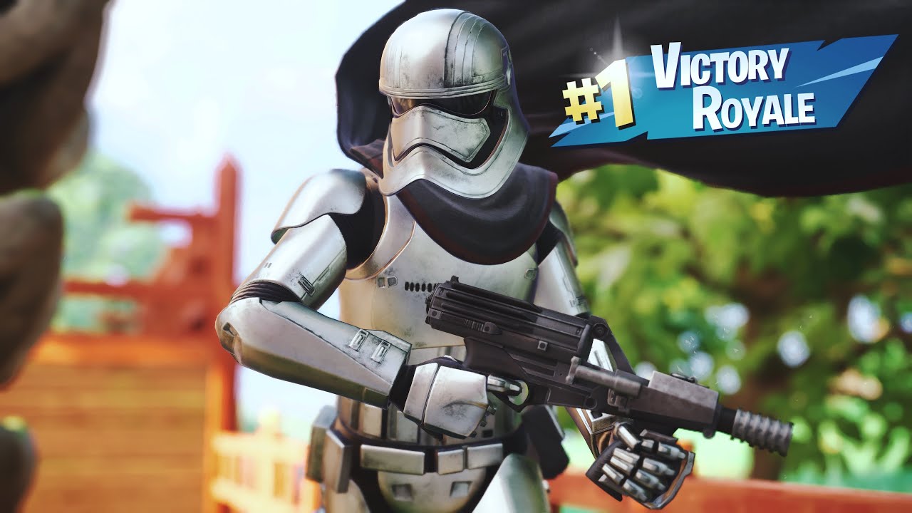 Fortnite Star Wars Galactic Battle: Captain Phasma Skin Solo Victory Royale! | Ranked Zero Build